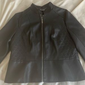 BACCINI Black Leather Jacket